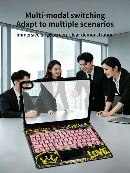 Daylight Transparent 360° Rotating Ipad Keyboard Case