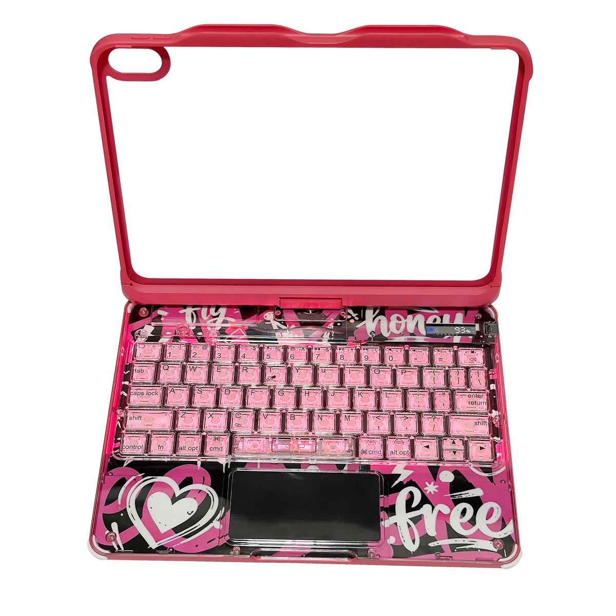 Daylight Transparent 360° Rotating Ipad Keyboard Case