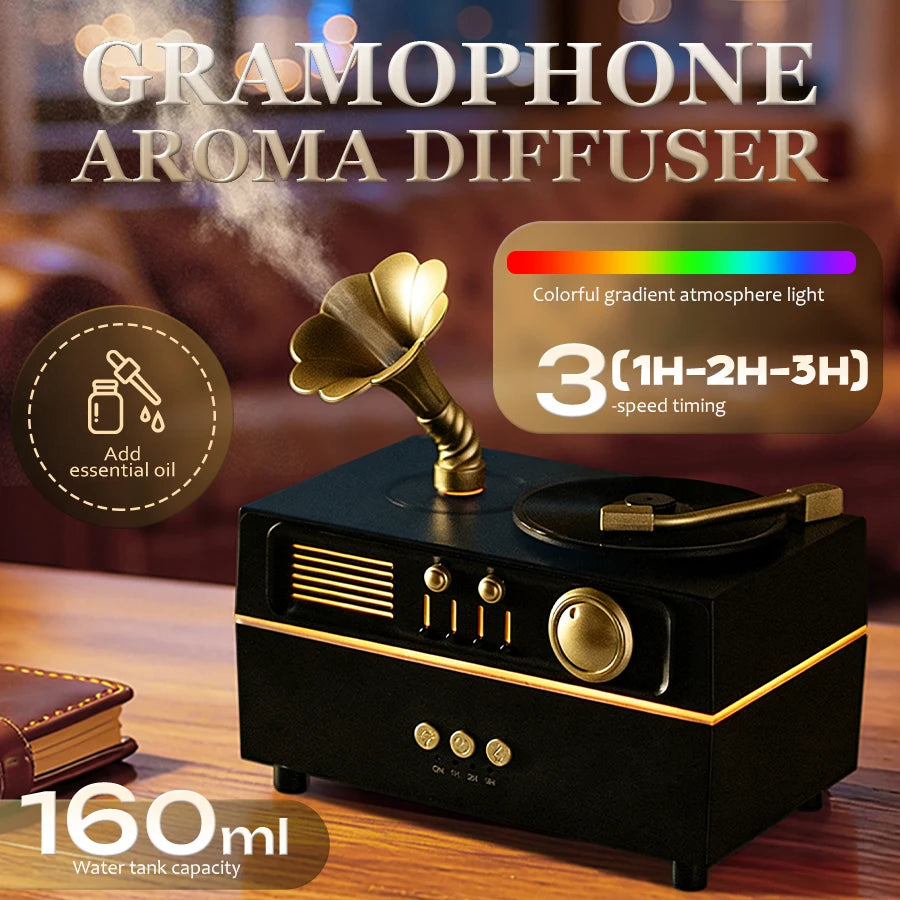 Daylight Retro Gramophone Humidifier & Diffuser