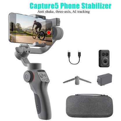 Pro Cinema Smart Phone Stabilizer with Magnetic AI Tracking Kit